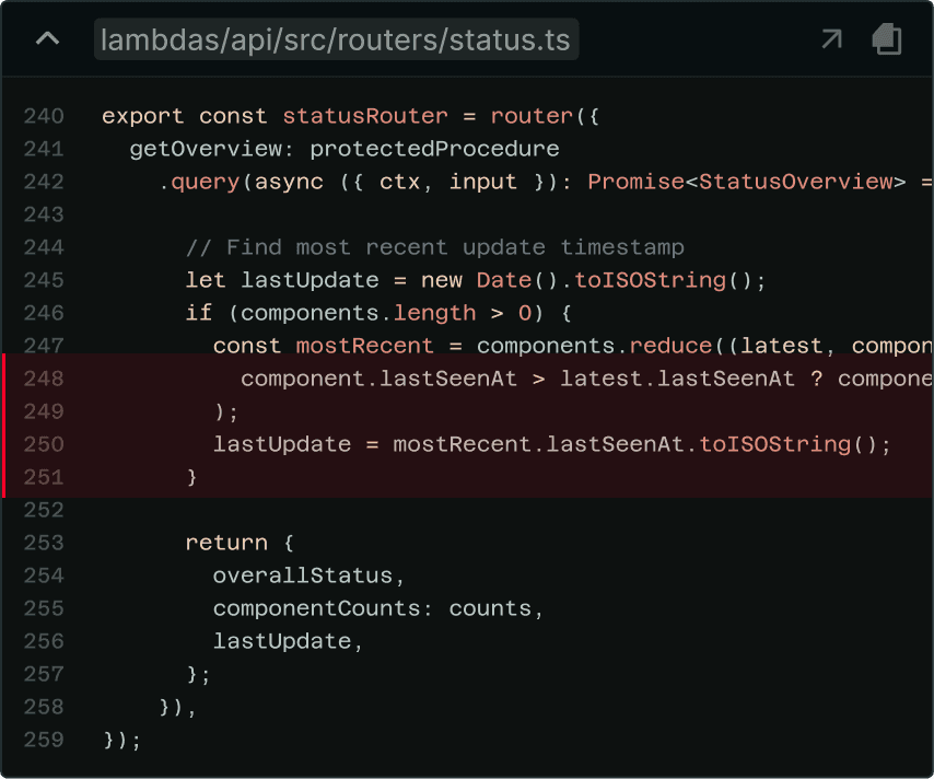 Code search illustration